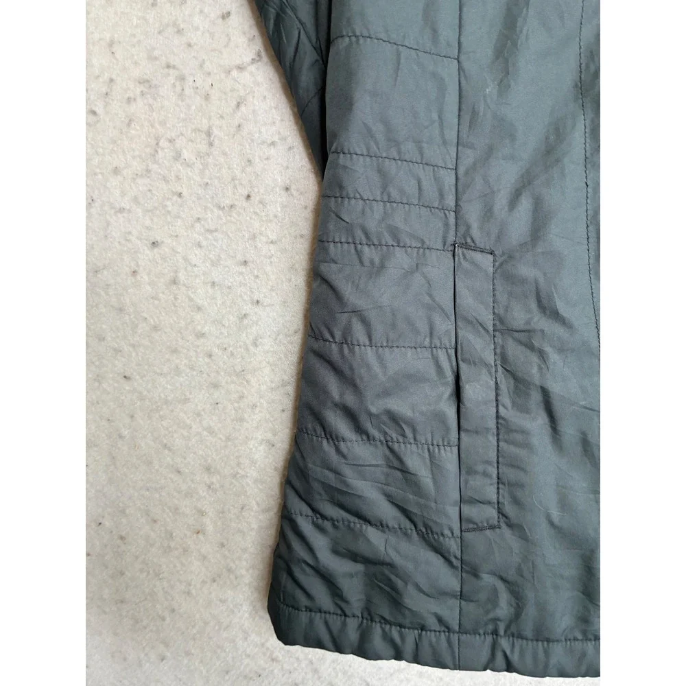 Columbia Womens Small Black Quilted Insulated Fleece Lined Full Zip Vest 7771